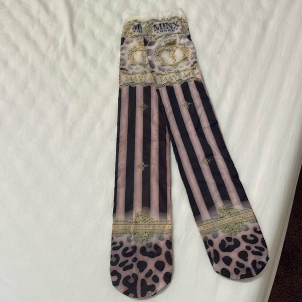Knee high silky stockings, never used